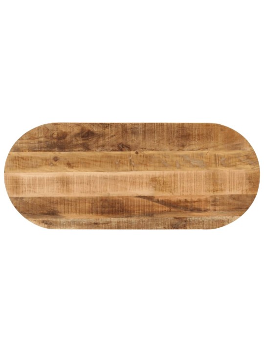 Stolní deska 100 x 40 x 2,5 cm oválná masivní hrubý mangovník
