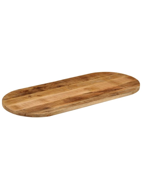 Stolní deska 100 x 40 x 2,5 cm oválná masivní hrubý mangovník