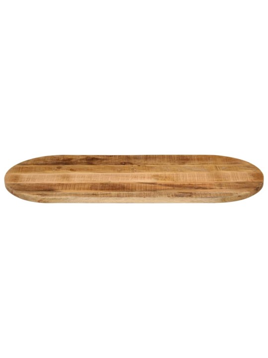 Stolní deska 100 x 40 x 3,8 cm oválná masivní hrubý mangovník