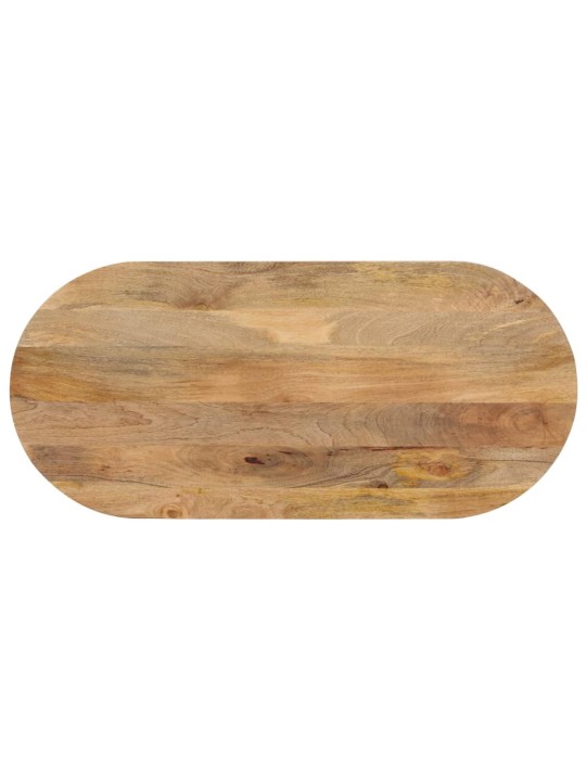 Stolní deska 110x50x2,5 cm oválná masivní mangovníkové dřevo