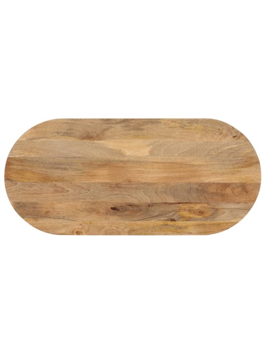 Stolní deska 110x50x3,8 cm oválná masivní mangovníkové dřevo