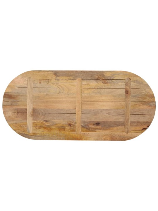Stolní deska 110x50x3,8 cm oválná masivní mangovníkové dřevo