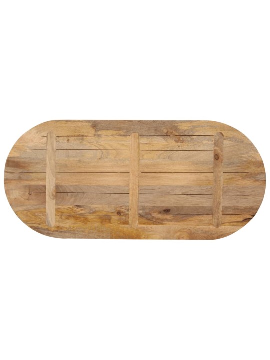 Stolní deska 120x50x3,8 cm oválná masivní mangovníkové dřevo