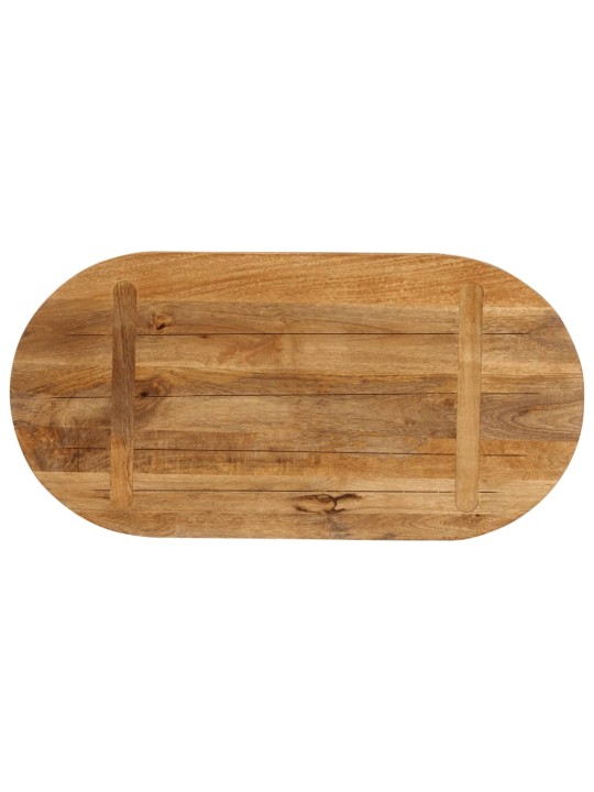 Stolní deska 80 x 40 x 2,5 cm oválná masivní mangovníkové dřevo