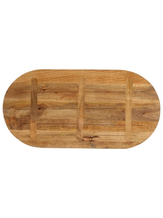 Stolní deska 110x50x2,5 cm oválná masivní mangovníkové dřevo