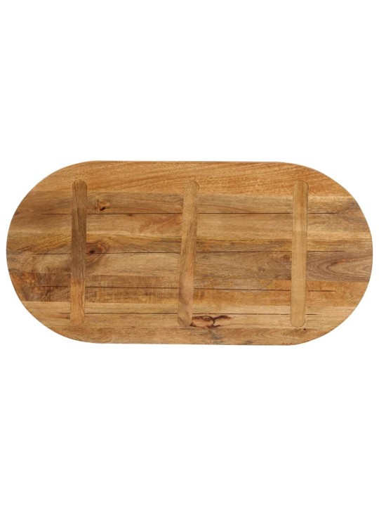 Stolní deska 100x40x3,8 cm oválná masivní mangovníkové dřevo
