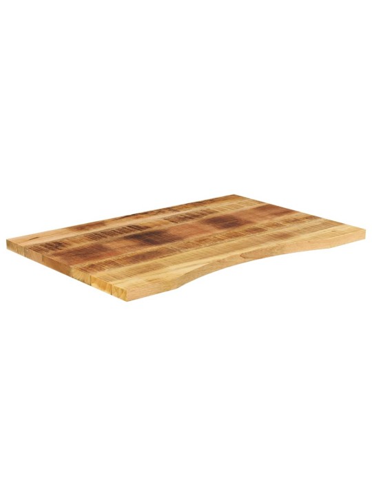 Stolní deska s výřezem 90 x 50 x 2,5 cm masivní hrubý mangovník