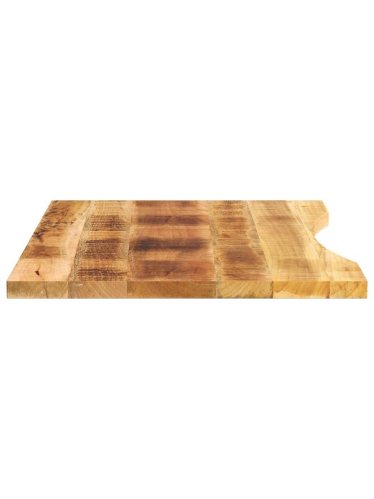Stolní deska s výřezem 90 x 50 x 2,5 cm masivní hrubý mangovník