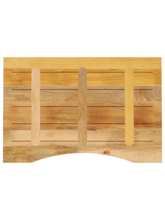 Stolní deska s výřezem 90 x 50 x 2,5 cm masivní hrubý mangovník