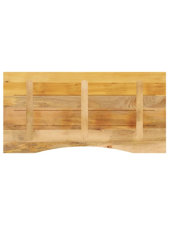 Stolní deska s výřezem 120x50x2,5 cm masivní hrubý mangovník