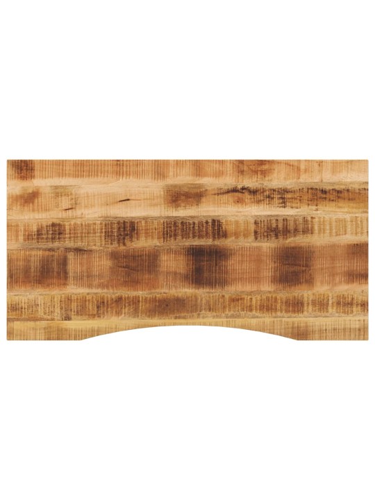 Stolní deska s výřezem 140x50x2,5 cm masivní hrubý mangovník