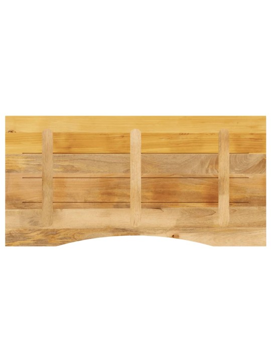 Stolní deska s výřezem 140x50x2,5 cm masivní hrubý mangovník