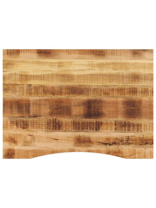 Stolní deska s výřezem 100x80x2,5 cm masivní hrubý mangovník