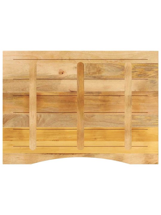Stolní deska s výřezem 110x80x2,5 cm masivní hrubý mangovník