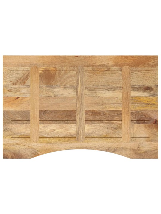 Stolní deska s výřezem 80 x 50 x 2,5 cm masivní hrubý mangovník