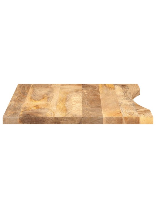 Stolní deska s výřezem 90 x 50 x 2,5 cm masivní hrubý mangovník