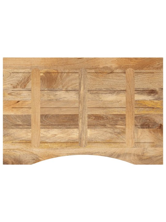 Stolní deska s výřezem 90 x 50 x 2,5 cm masivní hrubý mangovník