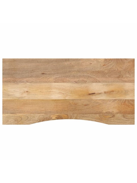 Stolní deska s výřezem 110x50x2,5 cm masivní hrubý mangovník