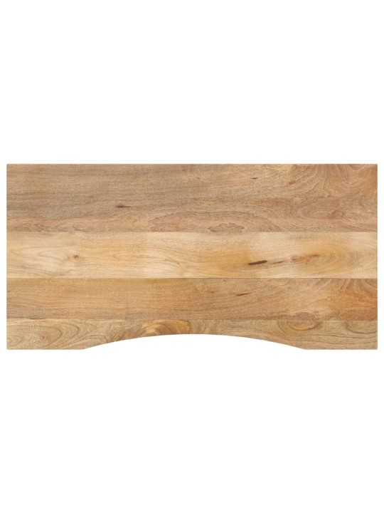 Stolní deska s výřezem 120x50x2,5 cm masivní hrubý mangovník