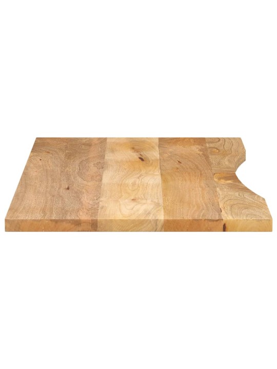 Stolní deska s výřezem 120x50x2,5 cm masivní hrubý mangovník