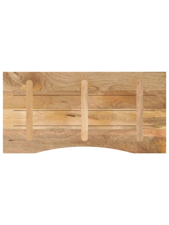 Stolní deska s výřezem 120x50x2,5 cm masivní hrubý mangovník
