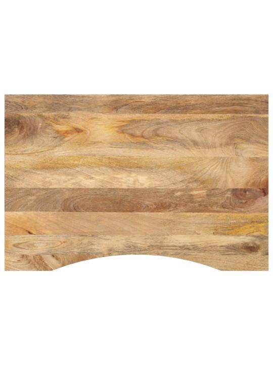 Stolní deska s výřezem 80 x 60 x 2,5 cm masivní hrubý mangovník