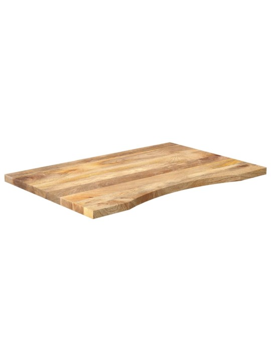 Stolní deska s výřezem 80 x 60 x 2,5 cm masivní hrubý mangovník