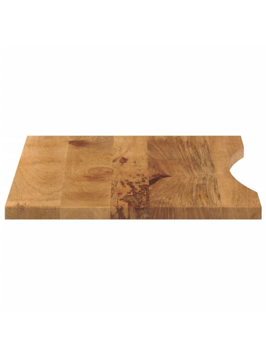 Stolní deska s výřezem 80 x 50 x 2,5 cm masivní hrubý mangovník