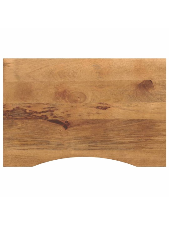 Stolní deska s výřezem 90 x 50 x 2,5 cm masivní hrubý mangovník