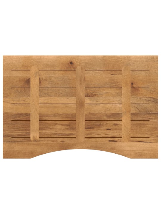 Stolní deska s výřezem 90 x 50 x 2,5 cm masivní hrubý mangovník