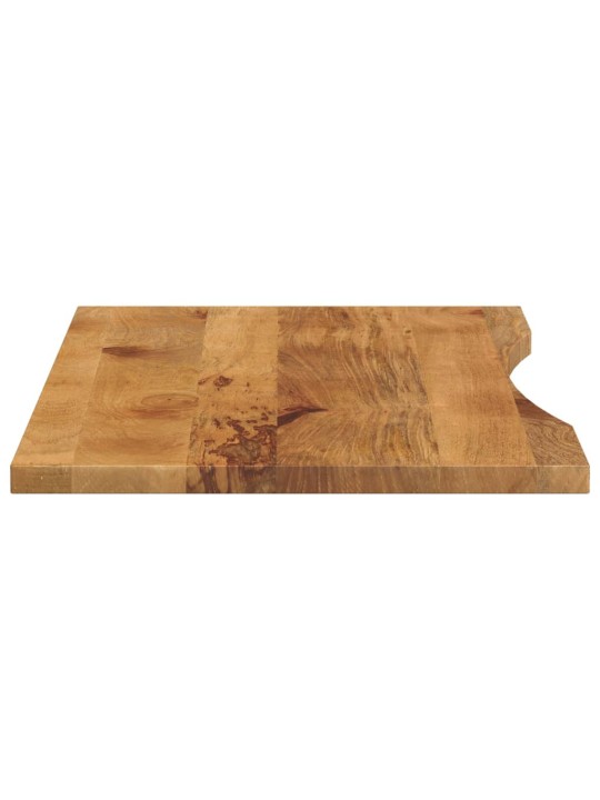 Stolní deska s výřezem 110x50x2,5 cm masivní hrubý mangovník
