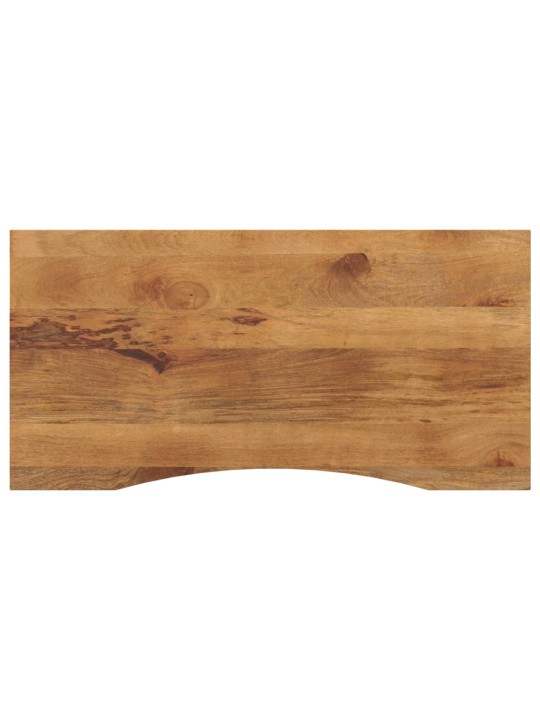 Stolní deska s výřezem 120x50x2,5 cm masivní hrubý mangovník
