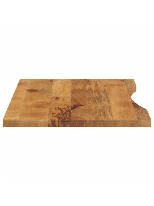 Stolní deska s výřezem 120x50x2,5 cm masivní hrubý mangovník