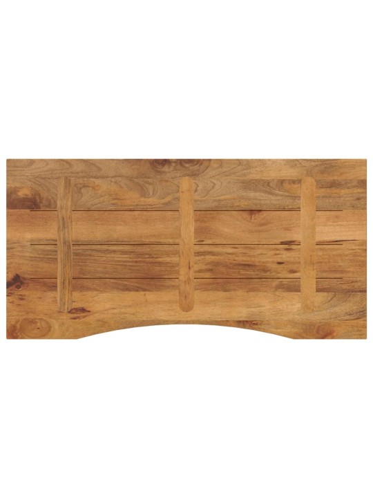 Stolní deska s výřezem 120x50x2,5 cm masivní hrubý mangovník