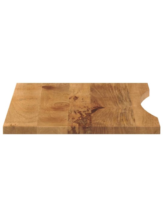 Stolní deska s výřezem 80 x 60 x 2,5 cm masivní hrubý mangovník