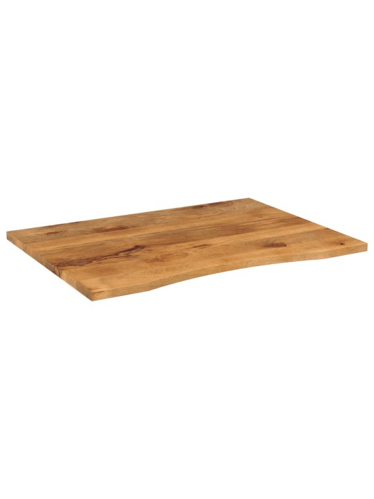 Stolní deska s výřezem 100x80x2,5 cm masivní hrubý mangovník