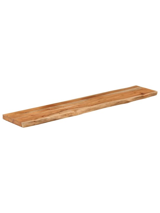 Nástěnná police 100x20x2,5cm obdélník masivní akácie živá hrana