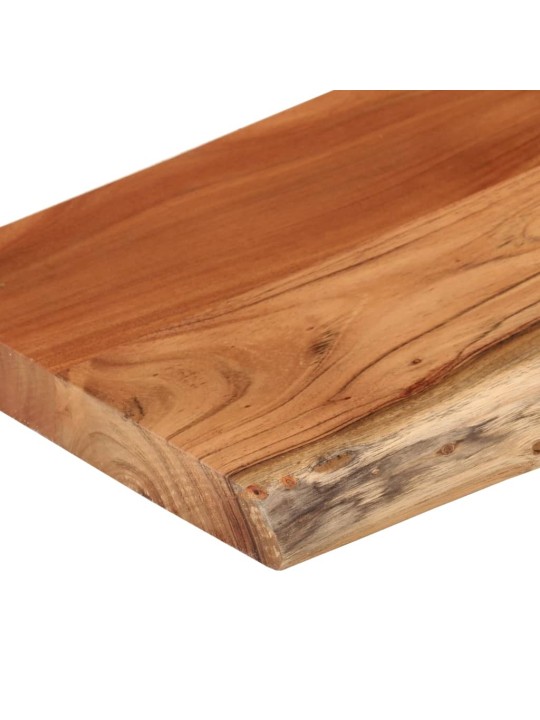 Nástěnná police 80x30x2,5 cm obdélník masivní akácie živá hrana