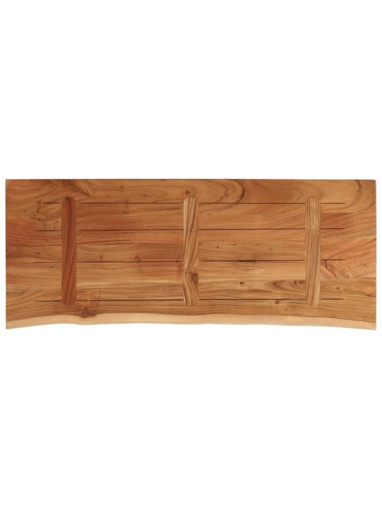 Stolní deska 110x40x2,5 cm obdélník masivní akácie živá hrana