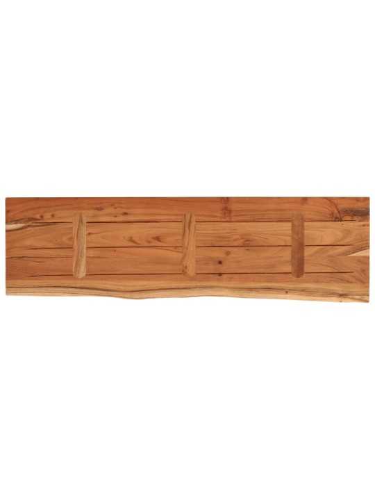 Stolní deska 120x40x2,5 cm obdélník masivní akácie živá hrana