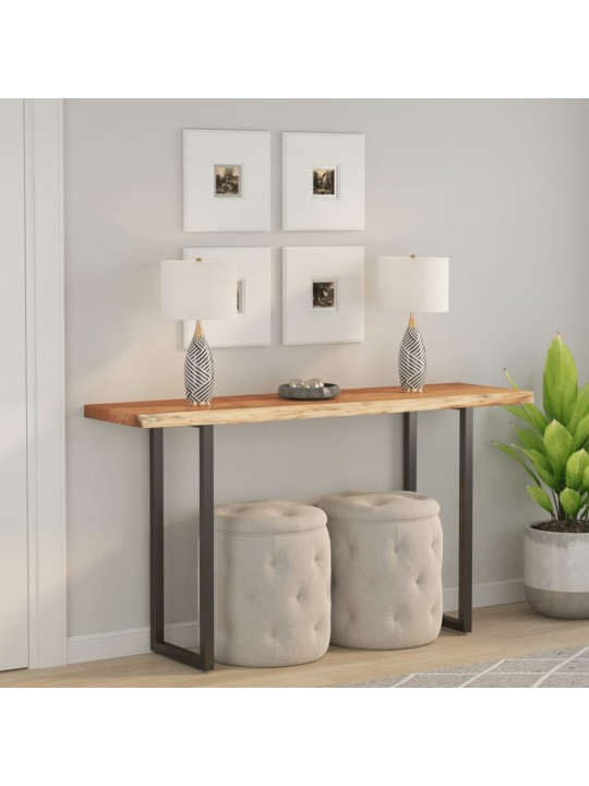 Stolní deska 120x40x2,5 cm obdélník masivní akácie živá hrana