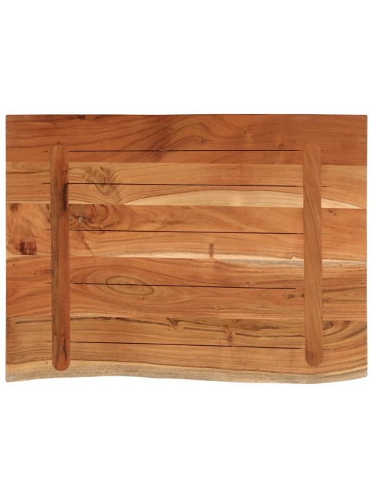 Koupelnová deska 80x60x2,5 cm obdélník masivní akáciové dřevo