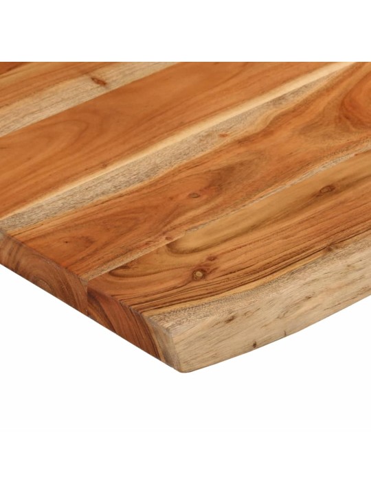 Koupelnová deska 80x60x2,5 cm obdélník masivní akáciové dřevo