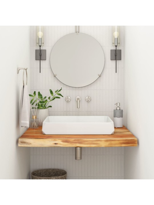 Koupelnová deska 80x60x2,5 cm obdélník masivní akáciové dřevo