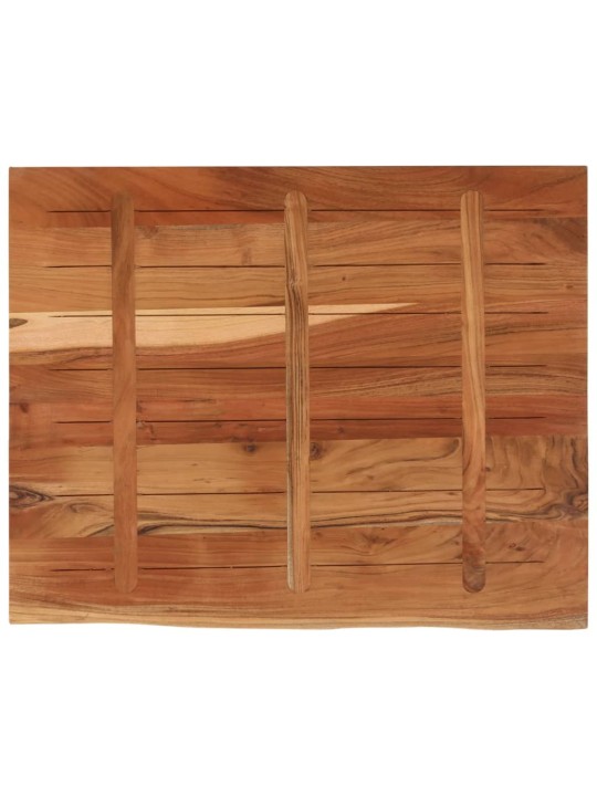 Stolní deska 100x80x2,5 cm obdélník masivní akácie živá hrana