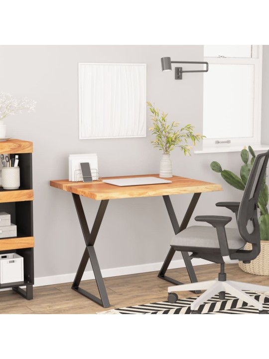 Stolní deska 100x80x2,5 cm obdélník masivní akácie živá hrana