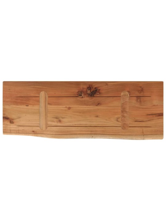 Nástěnná police 50x20x3,8 cm obdélník masivní akácie živá hrana
