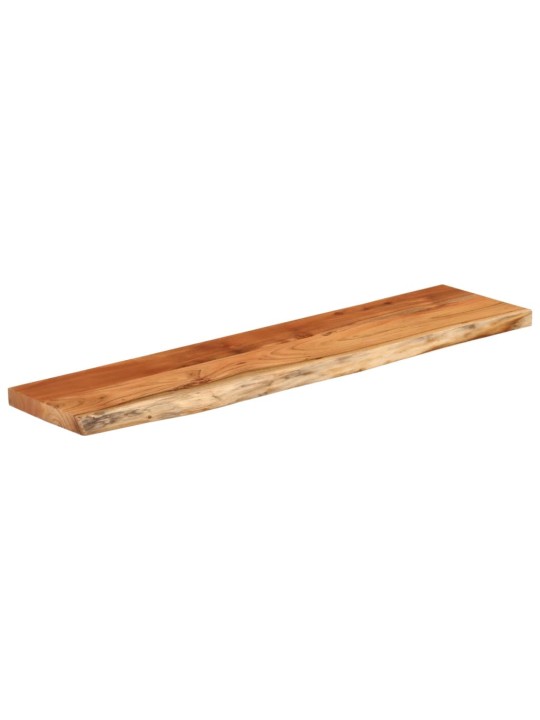 Nástěnná police 80x20x3,8 cm obdélník masivní akácie živá hrana