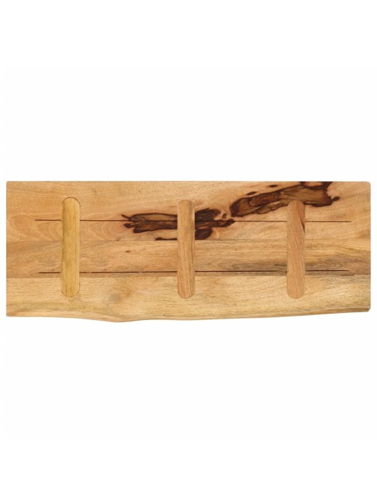 Stolní deska 90x20x2,5 cm živá hrana hrubé mangovníkové dřevo
