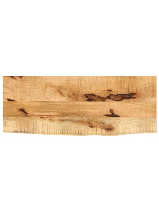 Stolní deska 80x30x2,5 cm živá hrana hrubé mangovníkové dřevo